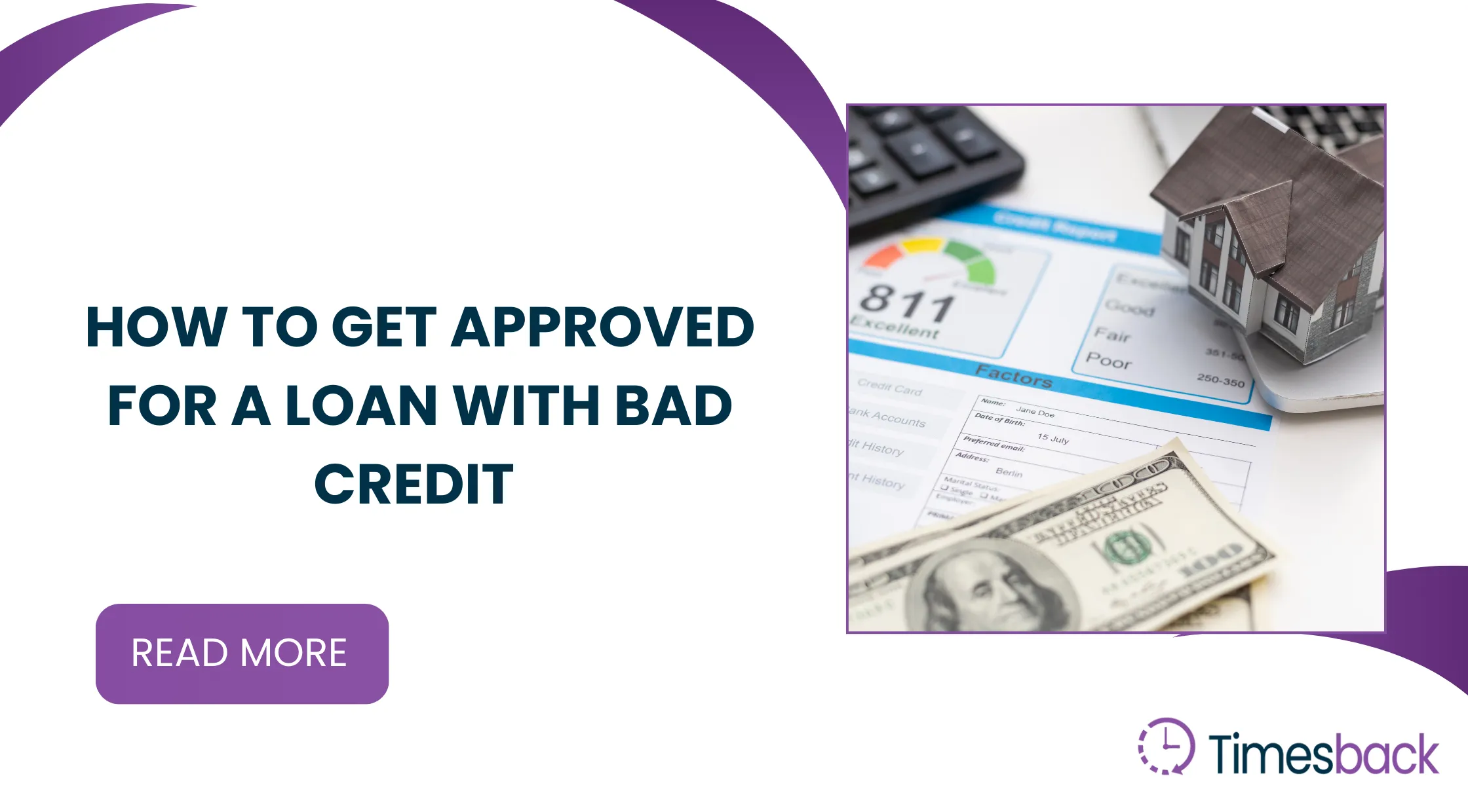 approved for a loan with bad credit